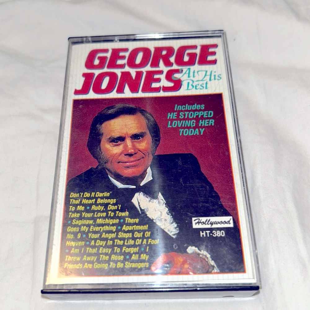 **6/$20** George Jones At His Best Cassette Tape, 1988, Highland/Hollywood
